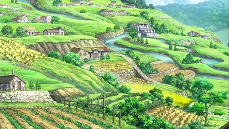 Rural Village | Driland Wiki | FANDOM powered by Wikia Farming Village, Fantasy Farmland, Cute Village, Rural Village, Fantasy Farming Town, Poor Fantasy Village, Fantasy Plains Village, Anime Village Scenery, Fantasy Rural Village