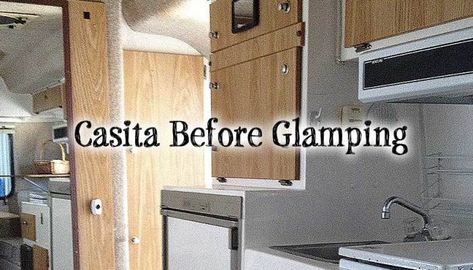 Dressed for Glamping: Unveiling My Casita Travel Trailer's Makeover! Painting Cabinet Doors, Casita Camper, Casita Trailer, Casita Travel Trailers, Travel Trailer Interior, Glamping Trailer, Travel Trailer Decor, Wood Vinyl Flooring, Small Travel Trailers