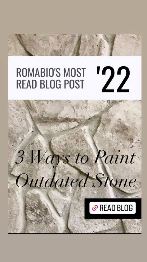 Stone accents can be amazing architectural focal points, but when they’re dark, outdated, or an awful yellow color from the 1970s, the look can be an eyesore. It may feel daunting or scary to change something that seems so permanent, but once you take the plunge, you’ll wish you had painted your stone sooner. We have 3 products you can use to easily update interior or exterior stone. Click Pin to read more. Painting Brick And Stone Exterior, Exterior Paint With Stone Accent, How To Stain Stone Exterior, Lime Wash Stone Exterior House, Stain Stone Fireplace, Like Wash Stone Exterior, Update Rock Exterior, Whitewash Rock Exterior, Over Grout Exterior Stone