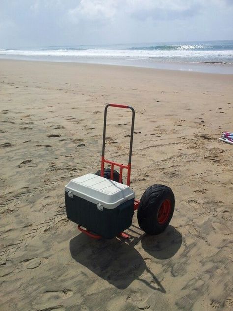 Pier Cart, Beach Fishing Cart, Beach Trolley, Fishing Cart, Beach Cooler, Cooler Cart, Diy Cooler, Kids Wagon, Go Kart Plans