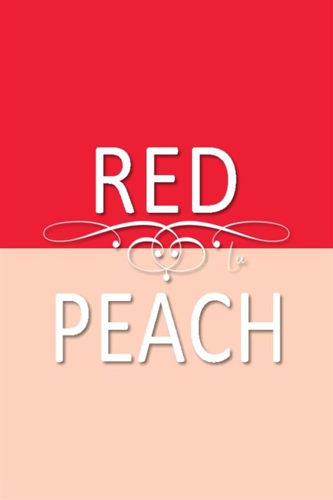 Peach And Red Outfit, Peach Colour Combinations, Red Color Combo, Red Palette, Peach Color Dress, Color Knowledge, Light Peach Color, Colour Combinations Fashion, Peach Colour