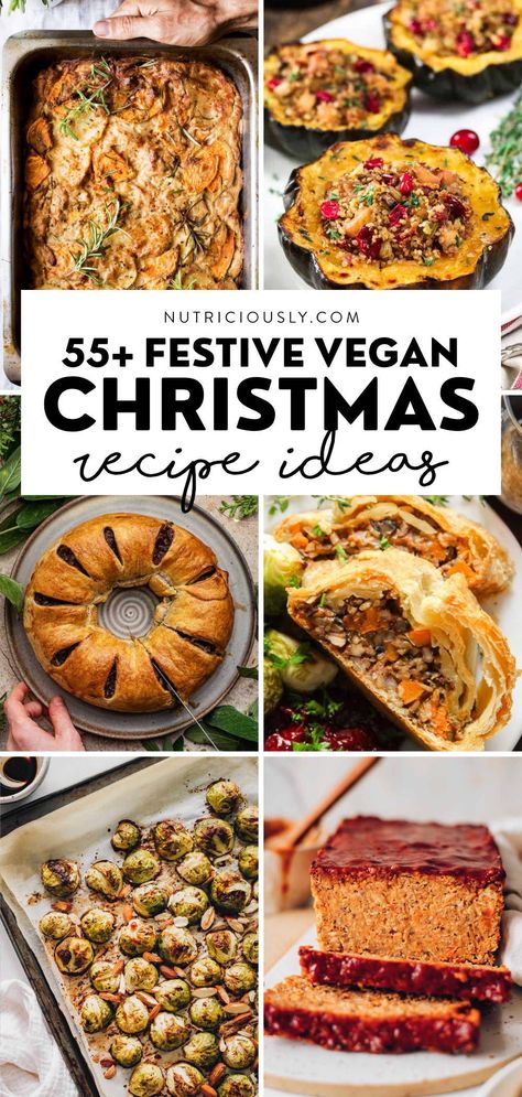 Vegan Gf Holiday Recipes, Gluten Free Vegetarian Christmas Recipes, Winter Vegan Appetizers, Christmas Lunch Vegetarian, Christmas Meal Vegetarian, Vegan Holiday Meals Main Dishes, Vegan Recipes For Christmas Dinner, Christmas Vegetarian Dishes, Christmas Dinner For Vegetarians