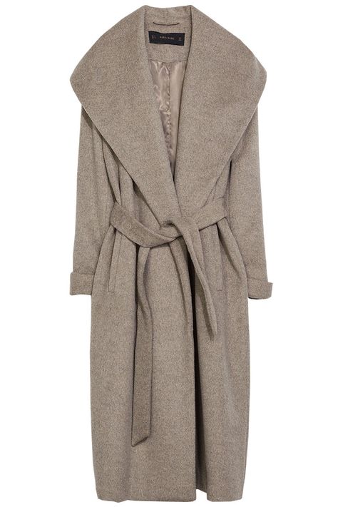 Best Robe Coats for Fall - Cozy Wrap Coats for Fall and Winter - Harper's BAZAAR Coat Winter Outfit, Zara Wool Coat, Brown Wool Coat, Coat With Belt, Zara Coat, Cozy Coats, Moncler Jacket, Fashion Articles, Wrap Coat