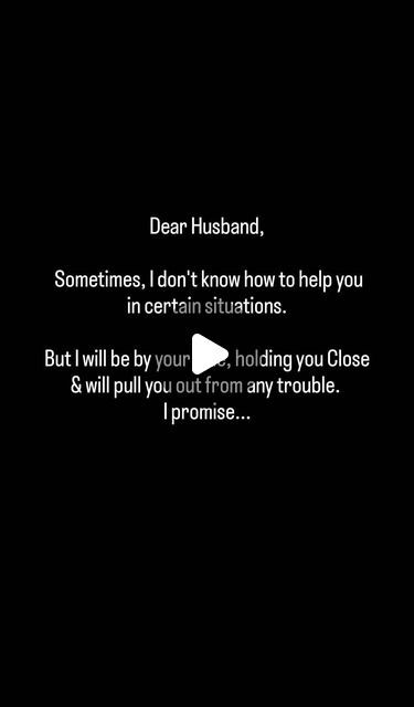 quotes_lover | Dear Husband,
Sometimes, I don't know how to help you in certain situations
 But I will be by your side, holding you Close & will pull you... | Instagram Dear Husband Quotes, Dear Husband, Husband Quotes, By Your Side, Hold You, I Don't Know, Couple Goals, Hold On, Quotes