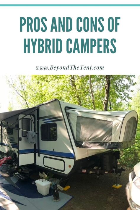 Remodeled Hybrid Campers, Hybrid Camper Organization, Hybrid Pop Up Camper, Hybrid Trailer Storage Ideas, Hybrid Trailer Hacks, Hybrid Camper Renovation, Hybrid Camper Bed Hacks, Jayco Trailer Remodel, Hybrid Camper Makeover