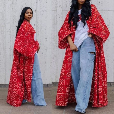 Style A Kimono Outfits, Kimono Wax, Kimono Ankara, African Kimono, Kimono Outfit, Mode Kimono, Afrikaanse Mode, African Inspired Fashion, Ankara Dress