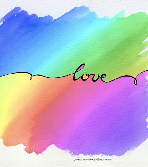 Group Journaling, Valentines Paintings, Hope Art, Belly Painting, Love Doodles, Rainbow Painting, Rainbow Card, Paint Cards, Love Rainbow