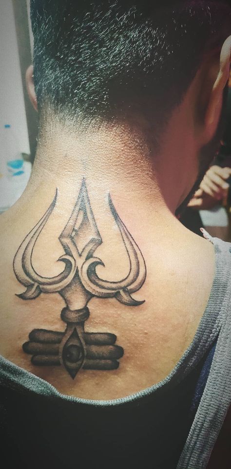 Trishul tattoo design ,back tattoo,fineworl,thirdeye, Trishul Tattoo Design, Tattoo Trishul, Trishul Tattoo Designs, Trishul Tattoo, Neck Tattoo, Tattoo Designs Men, Back Tattoo, Daily Inspiration, Polynesian Tattoo