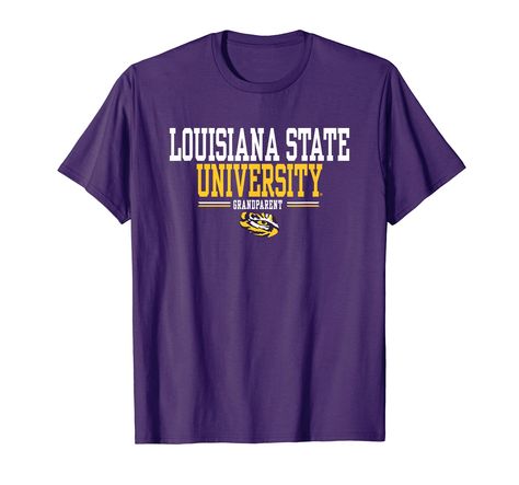 PRICES MAY VARY. Officially Licensed Louisiana State University apparel. Show your support for the Tigers with this LSU logo apparel! The soft material and digitally printed logo make this a great addition to any LSU apparel collection! Geaux Tigers! Wear this fan favorite LSU Tigers apparel to the big game or just hanging out around the house. The unique logo done in vibrant colors will let everyone know your affiliation with LSU! Lightweight, Classic fit, Double-needle sleeve and bottom hem Lsu Apparel, Lsu Logo, Lsu Outfits, College Crafts, University Apparel, Geaux Tigers, Louisiana State University, Louisiana State, T Shirt Image