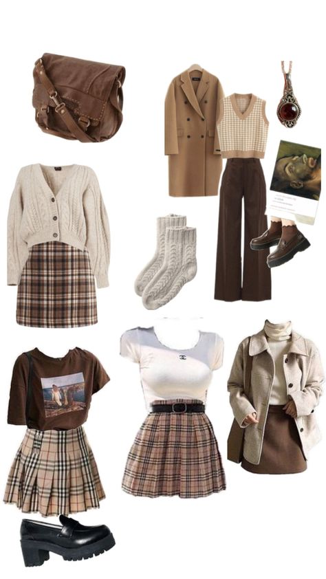 Light academia outfit inspo Light Academia Clothes, Light Academia Outfit, Academia Aesthetic Outfit, October Outfits, Academia Clothes, Outfit Korean Style, Academia Style, Professional Outfits Women, Kawaii Fashion Outfits