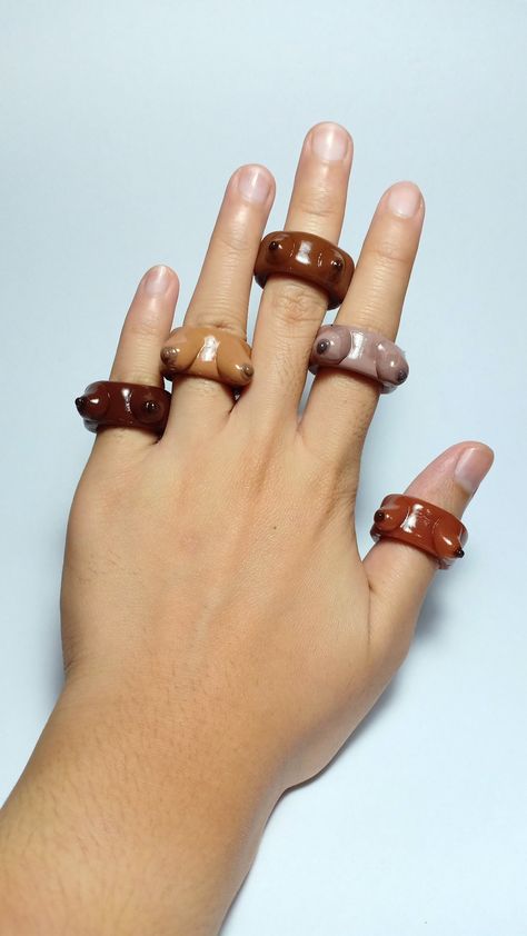 Air dry clay art rings Ring Air Dry Clay, Airdry Clay Rings, Air Dry Clay Rings Diy, Air Dry Clay Bracelet, Air Dry Clay Accessories, Air Dry Clay Rings, Air Dry Clay Ring Holder, Air Dry Clay Ring, Air Dry Clay Art