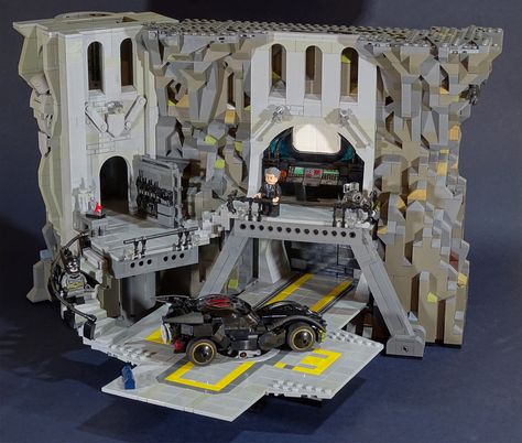 The Batcave | I didn't really set out to build this. It just… | Flickr Batman Cave, Lego Batcave, Batman Ideas, Ancient Rome Projects, Batman Batcave, Lego Batmobile, Building Reference, The Batcave, Lego Transformers