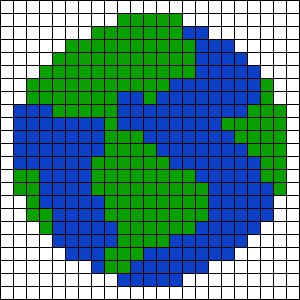 Pixel Beads, Earth Planet, Easy Pixel Art, Crochet Business, Crochet Tapestry, Alpha Pattern, Alpha Patterns, Perler Bead Patterns, Tapestry Wall