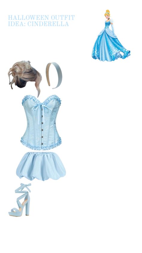 cinderella outfit idea halloween !! Cinderella Outfit, Halloween Outfit, Outfit Idea, Halloween Outfits, Cinderella, Halloween