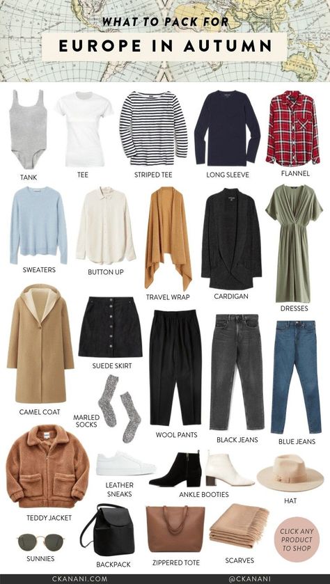 What to pack for fall in Europe (or any cold weather trip). #packing #packinglist #packingtips #travel #traveltips #travelhacks #ltkunder100 #ltkstyletip #ltktravel #europe #europetravel What To Pack For Europe In Autumn, Europe Trip Capsule Wardrobe Fall, Fall Travel Shoes, Outfits For Europe Fall 2023, Mens Travel Capsule Wardrobe Europe Fall, Pack For Europe Fall, Capsule Wardrobe Spain Fall, One Week Travel Outfits, Early Fall Italy Outfits