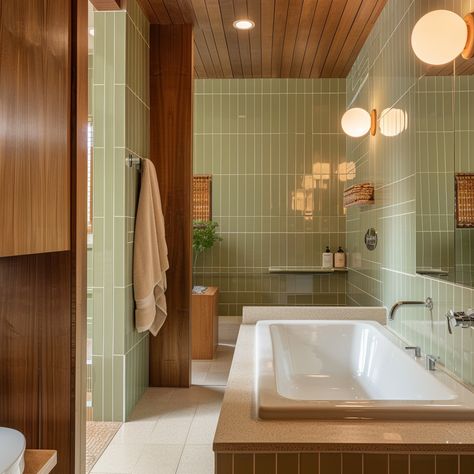 The Secrets to Creating a Timeless Mid-Century Modern Bathroom Mid Century Modern Bathroom, Mid Century Bathroom, Shah Alam, Bath Room, The Golden Age, Bathroom Renos, Top Five, Home Trends, House Bathroom