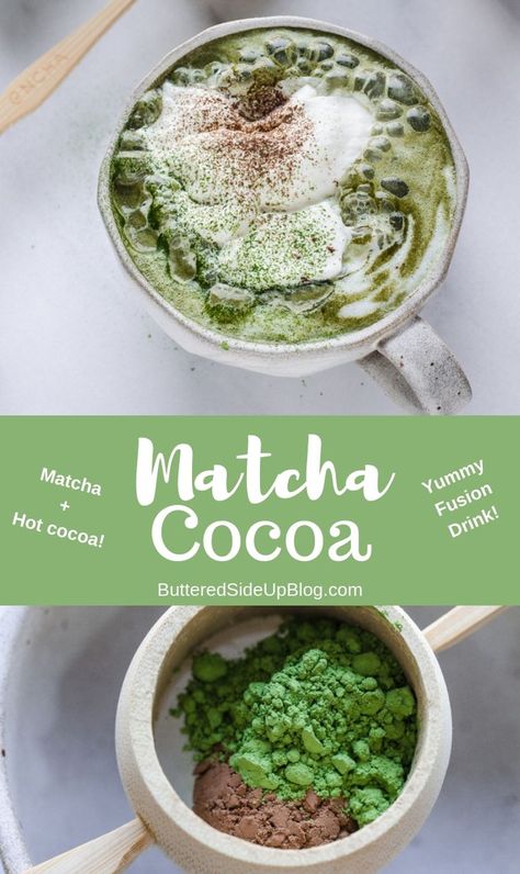 Matcha Drink Recipes, Matcha Green Tea Recipes, Matcha Latte Recipe, Cocoa Drink, Hot Drinks Recipes, Green Tea Recipes, Matcha Drink, Cocoa Recipes, Matcha Recipe