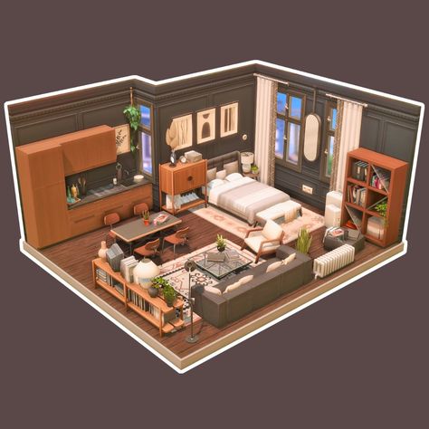 (1) Media Tweets by Bene (@EisteeRitter) / Twitter Sims 4 Loft, Attic Room Ideas, Interior Concept Art, Interior Design Classes, San Myshuno, Sims 4 Challenges, Sims 4 House Building, Sims 4 House Plans, Casas The Sims 4