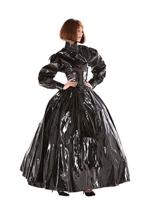 Drag Party, Wet Look Dress, Hobble Skirt, Vinyl Fashion, Recycled Dress, Plastic Dress, Black Pvc, Black Prom Dress, Black Prom