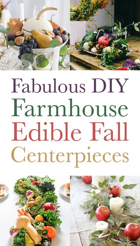 Fabulous DIY Farmhouse Edible Fall Centerpieces #Fall #FallCenterpieces #Centerpieces #EdibleFallCenterpieces #EdibleCenterpiece #Centerpiece #DIYCenterpiece #DIYEdibleCenterpiece Edible Centerpieces Diy, Edible Table Centerpieces, Unusual Centerpieces, Food Centerpieces, Feed The Hungry, Edible Centerpieces, Fruit Centerpieces, Fall Centerpieces, Vegetable Harvest