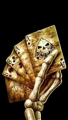 😎 Dead Mans Hand Tattoo, Dead Mans Hand, Mans Hand, Herren Hand Tattoos, Aces And Eights, Skull Pictures, Geniale Tattoos, Skull Artwork, Card Tattoo