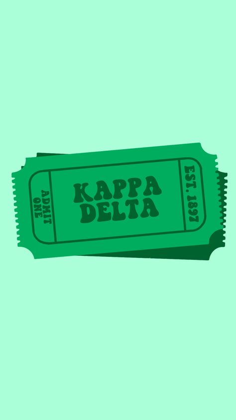 Kappa Delta Art, Kappa Delta Prints, Kappa Delta Aesthetic, Kappa Delta Paintings, Kappa Delta Graphic, Crewneck Design Ideas, Kappa Delta Canvas, Sorority Canvas Art, Kd Outfits