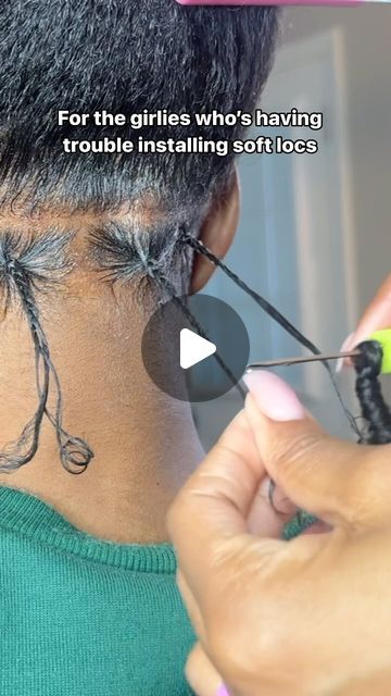 Veronica💜 on Instagram: "How to: Real time soft locs install 💕 #explorepage✨" Installing Soft Locs, Easy Soft Locs Tutorial, Soft Faux Locs Tutorial, Faux Locs With Undercut, Small Part Soft Locs, Soft Locs Installation, Soft Locs Install, Soft Locs Vs Faux Locs, Faux Loc Installation