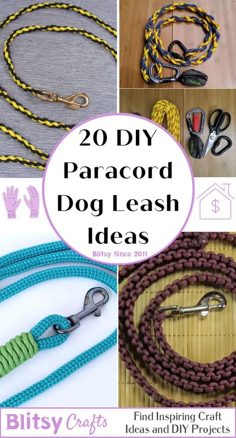 Cool Dog Leashes, Para Cord Dog Leash, Paracord Dog Leash Diy How To Make, How To Make A Paracord Dog Leash, Diy Dog Show Lead, How To Make Paracord Dog Collar, Paracord Cat Collar Diy, Rope Dog Leash Diy, Dog Leads Diy How To Make