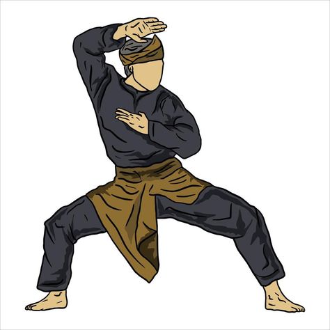 pencak silat karate logo vector illustration Logo Pencak Silat, Vector Silat, Vector Pencak Silat, Pendekar Silat, Karate Logo, Panther Logo, Pencak Silat, Canva Design, Burmese