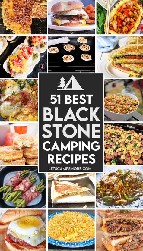 Outside Cooking Recipes, Best Blackstone Camping Recipes, Ideas For Blackstone Grill, Camping Blackstone Recipes Easy, Camping With Blackstone, Blackstone Camper Meals, Blackstone Meals For Large Groups, Easy Blackstone Griddle Recipes Camping, Camping Meals Dinner Grill