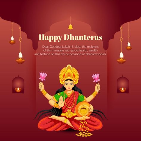 Vector creative banner design of indian ... | Premium Vector #Freepik #vector #dhanteras #happy-dhanteras #shubh-dhanteras #goddess-laxmi Dhanteras Templates, Dhanteras Creative Post, Happy Dhanteras Creative, Dhanteras Greetings, Dhanteras Creative Ads, Dhanteras Post, Dhanteras Happy, Dhanteras Creative, Creative Banner Design