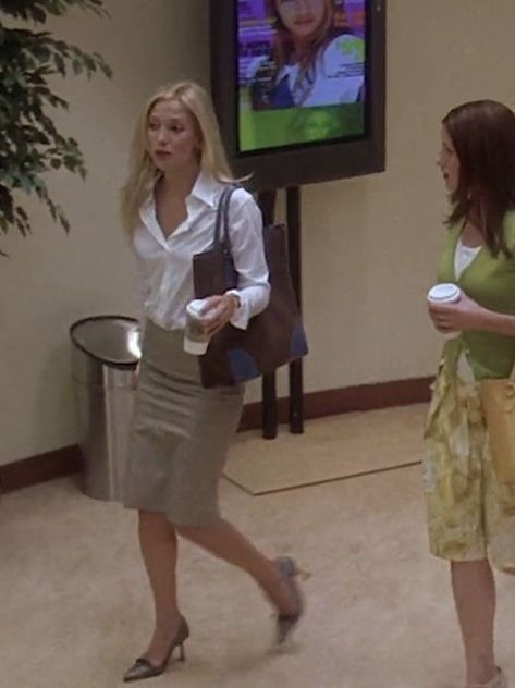 Receptionist Outfit Aesthetic, Kate Hudson Outfits 2000s, Kate Hudson Style 90s, 50s Office Fashion, 90s Office Wear, Early 2000s Office Fashion, Pencil Skirt Outfits Aesthetic, 90s Office Core, 2000s Corporate Aesthetic