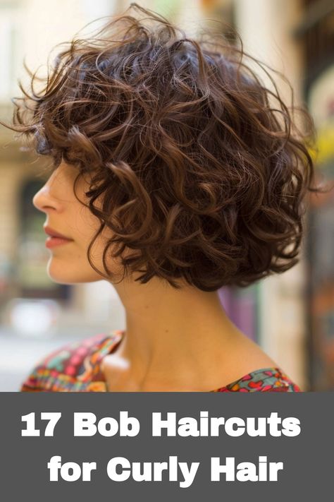 Discover the beauty of bob haircuts for curly hair, a versatile and stylish option to elevate your natural curls. These cuts are customizable to suit different curl patterns, ensuring a flattering silhouette that accentuates your features perfectly. Whether you prefer a timeless bob or a trendy style with bangs, there's a bob haircut for every individual. Short curly bobs exude charm and ease, providing a sleek look that showcases the allure of your curls while keeping a contemporary edge. Short Curly Bob Haircuts With Layers, Curly And Short Hairstyles, Inverted Bob Hairstyles For Curly Hair, Big Curls For Shoulder Length Hair, Hair Color Short Curly Hair, Short Wavy Haircuts For Long Faces, Layered Curly Bob Hairstyles With Bangs, Angled Bob For Curly Hair, Short Haircuts With Curly Hair