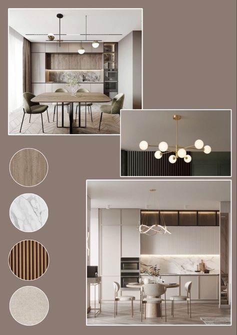 Dining Area Mood Board, Art Deco Interior Design Mood Board, Contemporary Kitchen Mood Board, Dining Room Mood Board Interior Design, Dinning Room Moodboard, Modern Classic Interior Design Luxury, Kitchen Moodboard Interior Design, Dining Mood Board, Modern Contemporary Mood Board