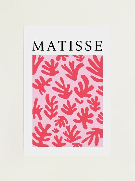 "Matisse pink Flower Art. Pink magenta Cutouts Papiers Découpés" Photographic Print by nth4ka | Redbubble Matisse Pink, Pink Monochrome, Matisse Cutouts, Matisse Print, Matisse Prints, Pink Posters, Matisse Art, Art Summer, Green Wall Art