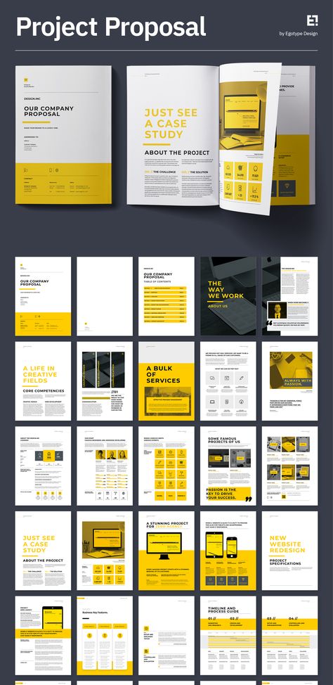 Download Template: https://1.envato.market/eK1OYg Minimal and Professional Proposal and Portfolio Brochure Template for creative businesses, created in Adobe InDesign, Microsoft Word, Apple Pages and Affinity Suite (Affinity Publisher, Affinity Designer and Affinity Photo) in International DIN A4 and US Letter format. Marketing Proposal Design, Proposal Brochure, Affinity Publisher, Corporate Fonts, Marketing Proposal, Best Proposals, Project Proposal Template, Brand Manual, Proposal Design