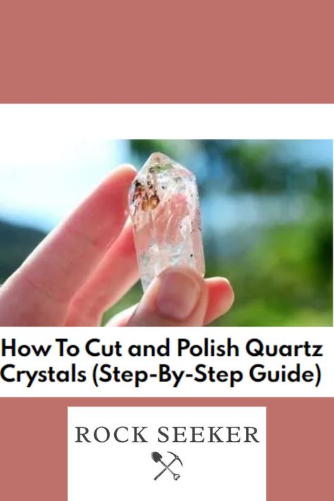 quartz, crystals, polish, gemstones Quartz Rock Crafts, Quartz Crystal Crafts, Quartz Craft Ideas, Diy Cristals, Gemstone Crafts, How To Polish Rocks, Rock Display, Polished Rocks, Jewelry Making Pearls