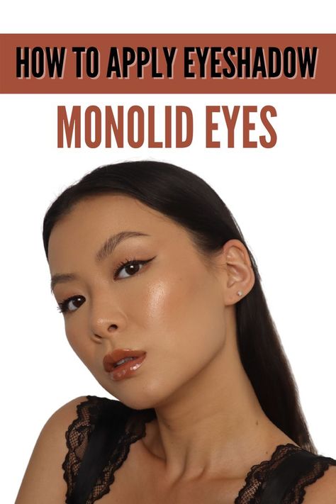 Monolid Eyeliner, Eyes Monolid, Monolid Eye Makeup, Japanese Eyes, Monolid Eyes, Monolid Makeup, Apply Eyeshadow, How To Apply Eyeshadow, Eyeliner Tutorial