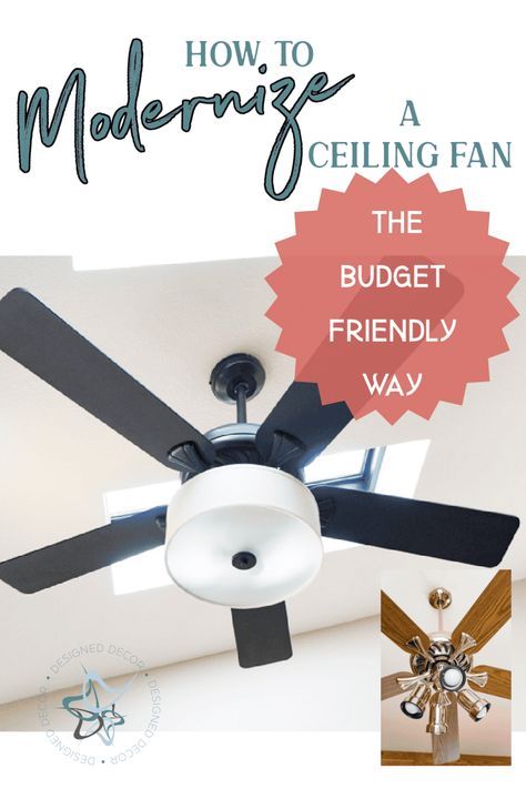 Do you feel like your old ceiling fan is dragging down your room’s style? Believe it or not, you don’t have to spend a fortune replacing it. With a little creativity and elbow grease, you can give it a brand-new look without breaking the bank. Here’s how to modernize a ceiling fan, in a budget-friendly ... Read More about How to Modernize a Ceiling Fan – the Budget-Friendly Way   The post How to Modernize a Ceiling Fan – the Budget-Friendly Way appeared first on Designed Decor. Change Ceiling Fan Light Fixture, Replace Ceiling Fan Light Cover, Add Chandelier To Ceiling Fan Diy, Old Ceiling Fan Makeover, Ceiling Fan Globes Makeover, Update Old Ceiling Fan, Ceiling Fan Globes Ideas, Spray Paint Ceiling Fan, Update A Ceiling Fan