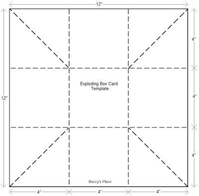 Explosion Box Template Printable Free, Explosion Box Template, Exploding Box Template, Box Templates Printable Free, Diy Exploding Box, Explosion Box Tutorial, Exploding Gift Box, Box Cards Tutorial, Box Template Printable