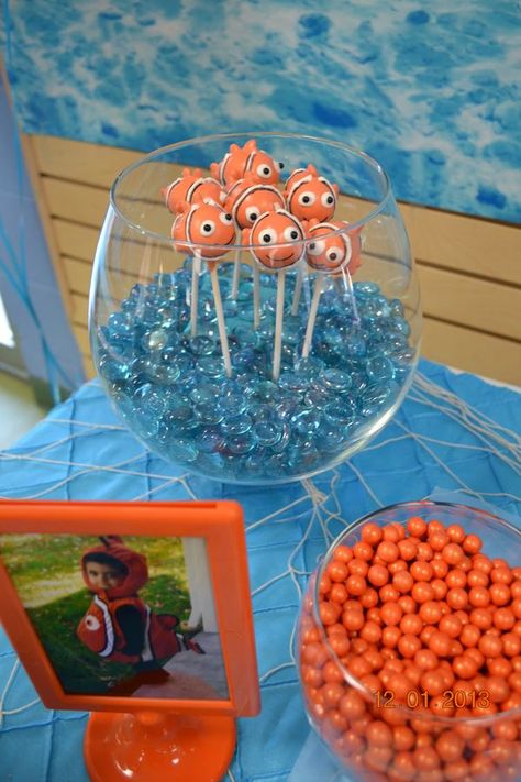 Nemo Desserts, Finding Nemo Desserts, Nemo First Birthday Party, Finding Nemo Birthday Invitations, Finding Nemo Nursery, Finding Nemo Theme, Nemo Baby Shower, Finding Nemo Cake, Finding Nemo Baby