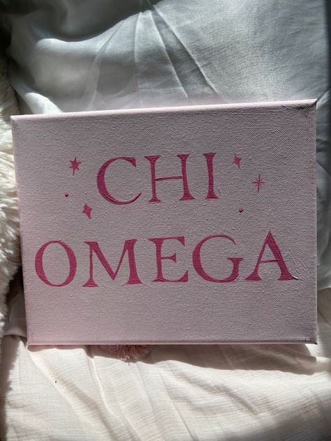 Sorority Canvas Chi Omega, Chi Omega Canvas Painting, Dphie Canvases, Chi Omega Paintings, Big Little Canvas Sorority, Sorority Canvas Ideas, Alpha Chi Omega Canvas, Chi Omega Canvas, Sorority Paintings