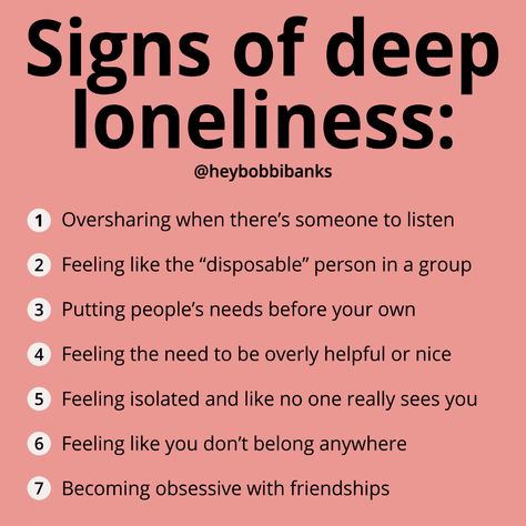 Feeling Of Loneliness, Mental Health Facts, Emotional Awareness, Mental And Emotional Health, Psychology Facts, Self Care Activities, Health Facts, Health Awareness, Mental Health Awareness