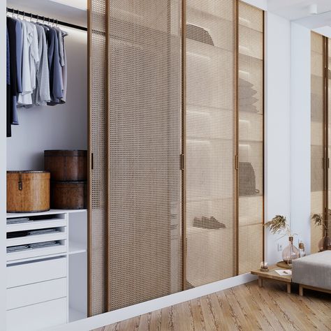 Warsaw White on Behance Sliding Wardrobe Design, House Closet, Bedroom Built In Wardrobe, Sliding Wardrobe Doors, Bright Apartment, Sliding Closet Doors, Autodesk Revit, Sliding Wardrobe, Interior Design Architecture