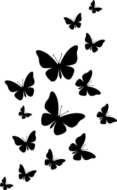 Silhouette Butterfly, Face Painting Stencils, Butterfly Black And White, Splash Images, Cricut Stencils, Butterfly Svg, Butterfly Template, Hemma Diy, Butterflies Svg