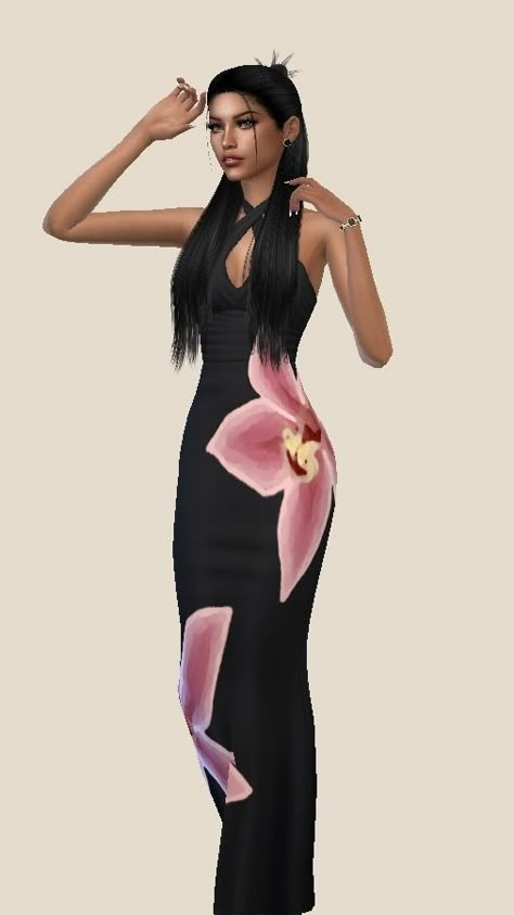 the most stunning summer dress 🐚🌸 get it here <333 credit to @serenity-cc 🤍 Sims 4 Cc Clothes Serenity, Sims 4 Cc Clothes Female Outfits, Sims 4 Sulani Clothes, Sims 4 Cc Kitten Heels, Sims Summer Clothes, Sims 4 Cc Female Clothing Dress, Sims 4 Summer Dress Cc, Sims 4 Cc Flower Dress, Sims 4 Flower Dress