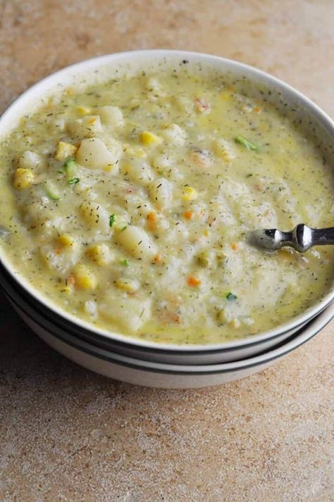 Zucchini And Potato Soup, Zucchini Potato Soup, Large Zucchini Recipes, Creamy Food, Potato Soup With Bacon, Bacon Soup Recipes, Zucchini Soup Recipes, Creamy Zucchini, Zucchini Casserole Recipes