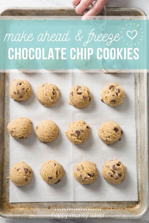 Freezing Chocolate Chip Cookie Dough, Icebox Cookie Recipes, Freezer Chocolate Chip Cookies, Freezable Cookie Dough, Freezer Cookies Recipes, Freezable Cookies, Wedding Baking, Unhealthy Recipes, Freezer Ideas