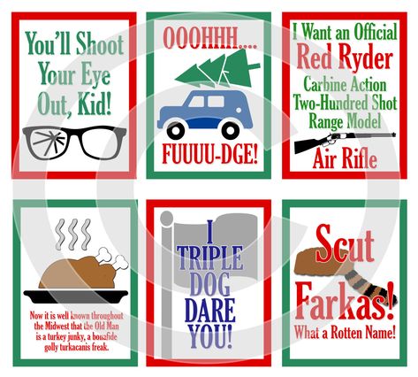 Christmas Story Quotes, A Christmas Story Movie, Christmas Story Movie, Xmas Quotes, Christmas Movie Quotes, Movie Artwork, Christmas Party Themes, Scrapbooking Pages, Pocket Letter