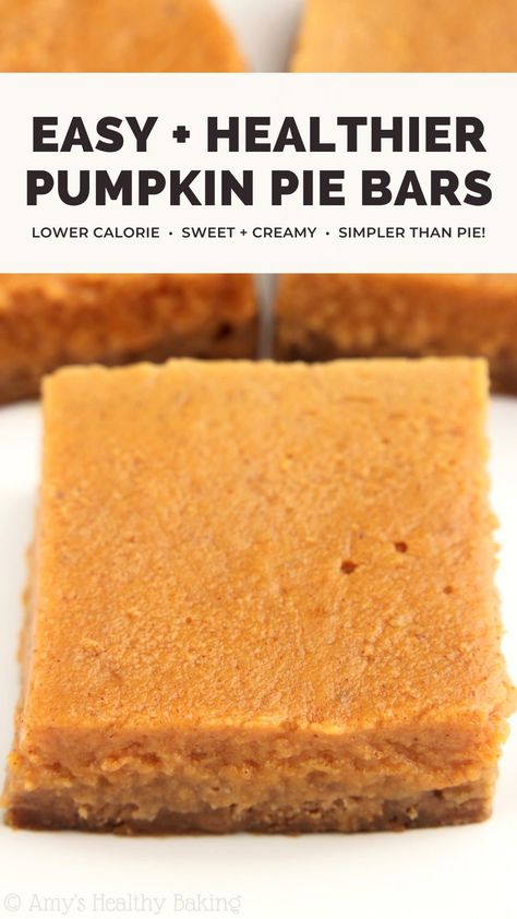 Pumpkin Bars Healthy, Pumpkin Pie Bars Easy, Homemade Pumpkin Pie Filling, Gluten Free Pumpkin Pie Bars, Healthy Pumpkin Pie Bars, Paleo Pumpkin Pie Bars, Healthy Pumpkin Bars, Pumpkin Bar, Healthy Pumpkin Pie